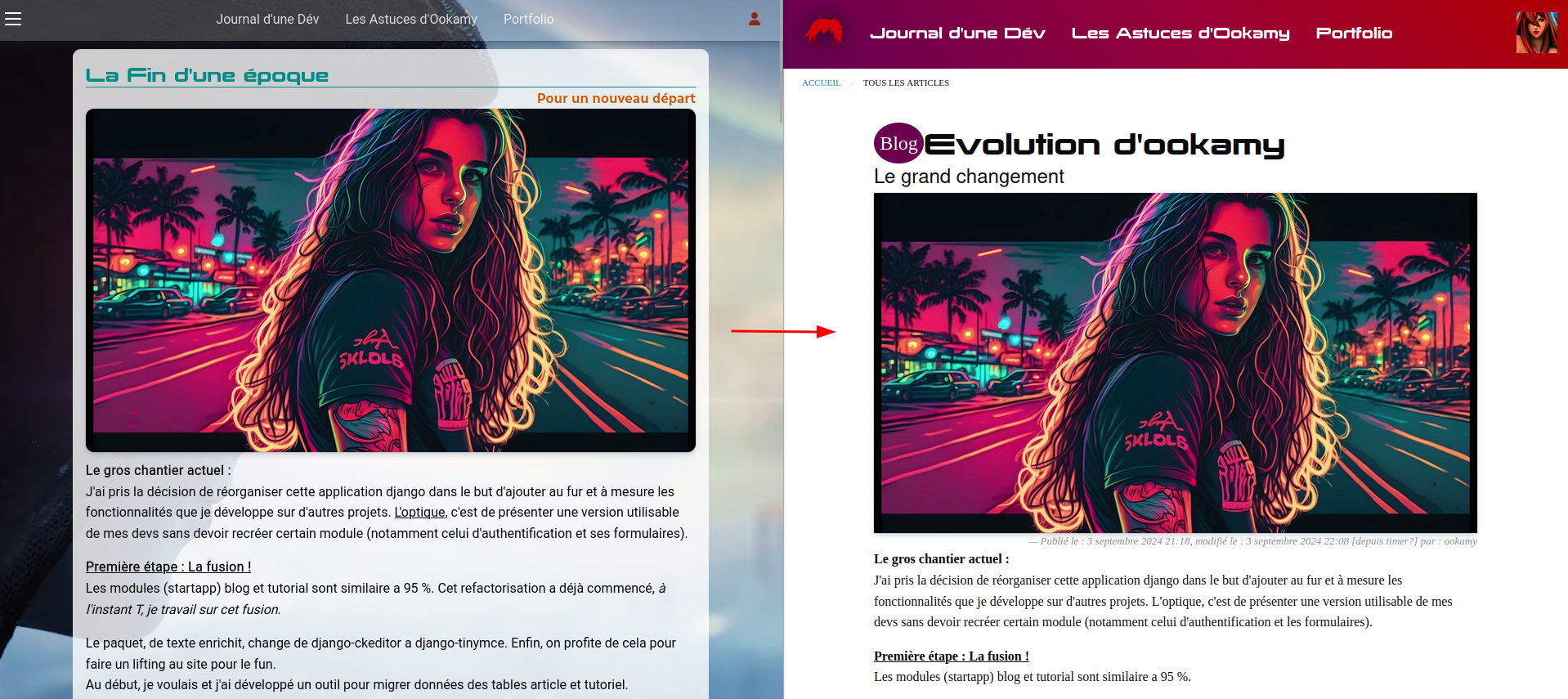 Ookamy project Nouvelle version